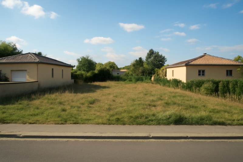 Terrain constructible zone résidentielle calme