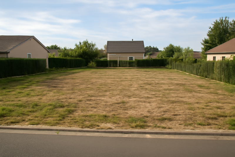 Terrain constructible zone résidentielle calme