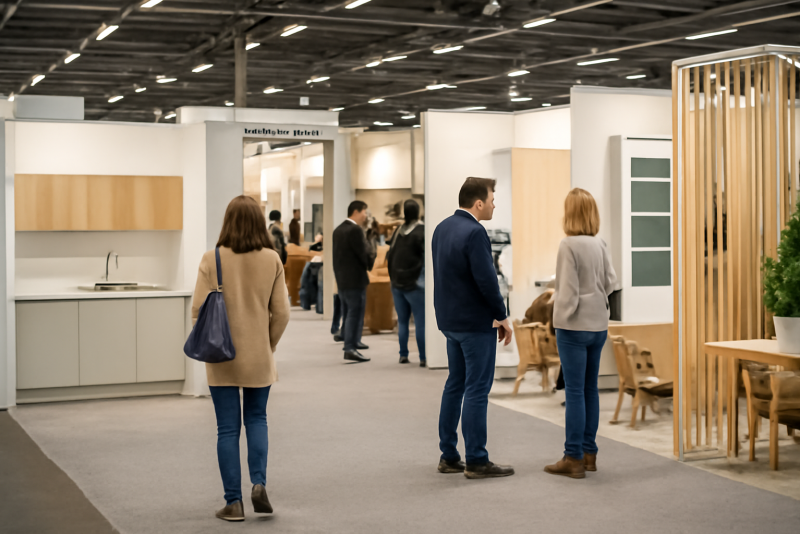 Salon habitat exposition stands visiteurs