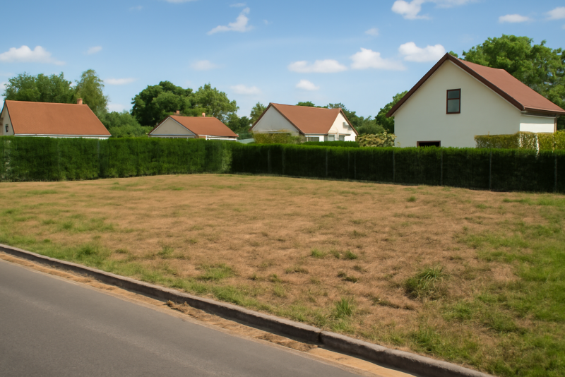Terrain constructible zone résidentielle calme