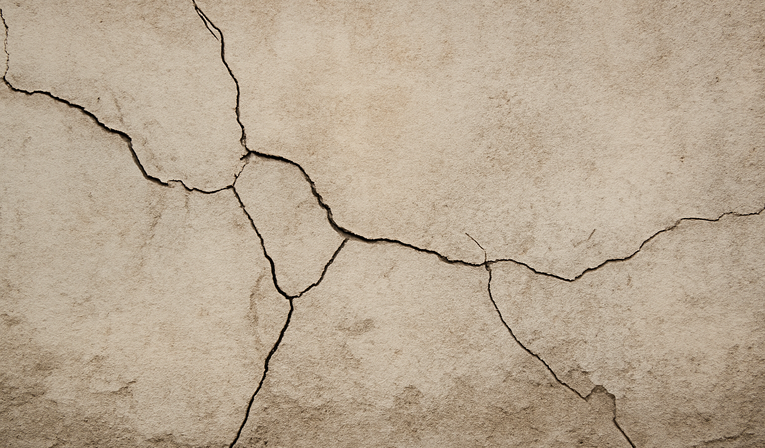 mur exterieur avec fissures visibles