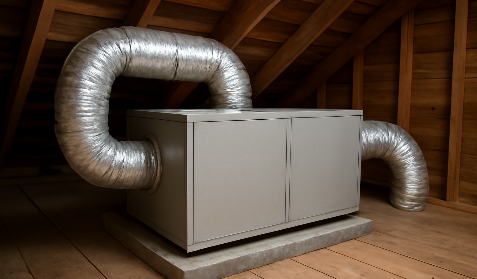 unite de ventilation posée dans combles