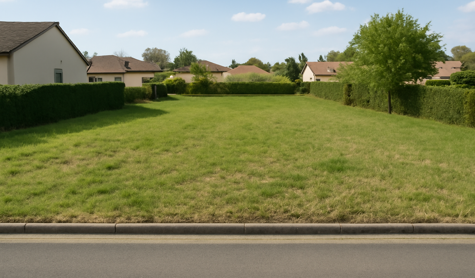 Terrain constructible zone résidentielle calme