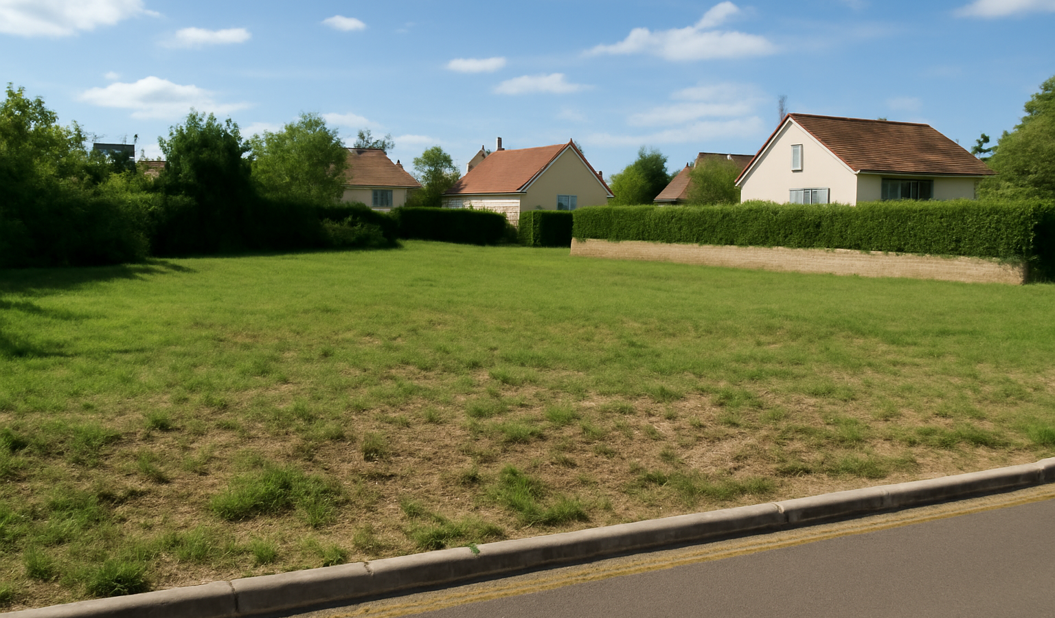 Terrain constructible zone résidentielle calme