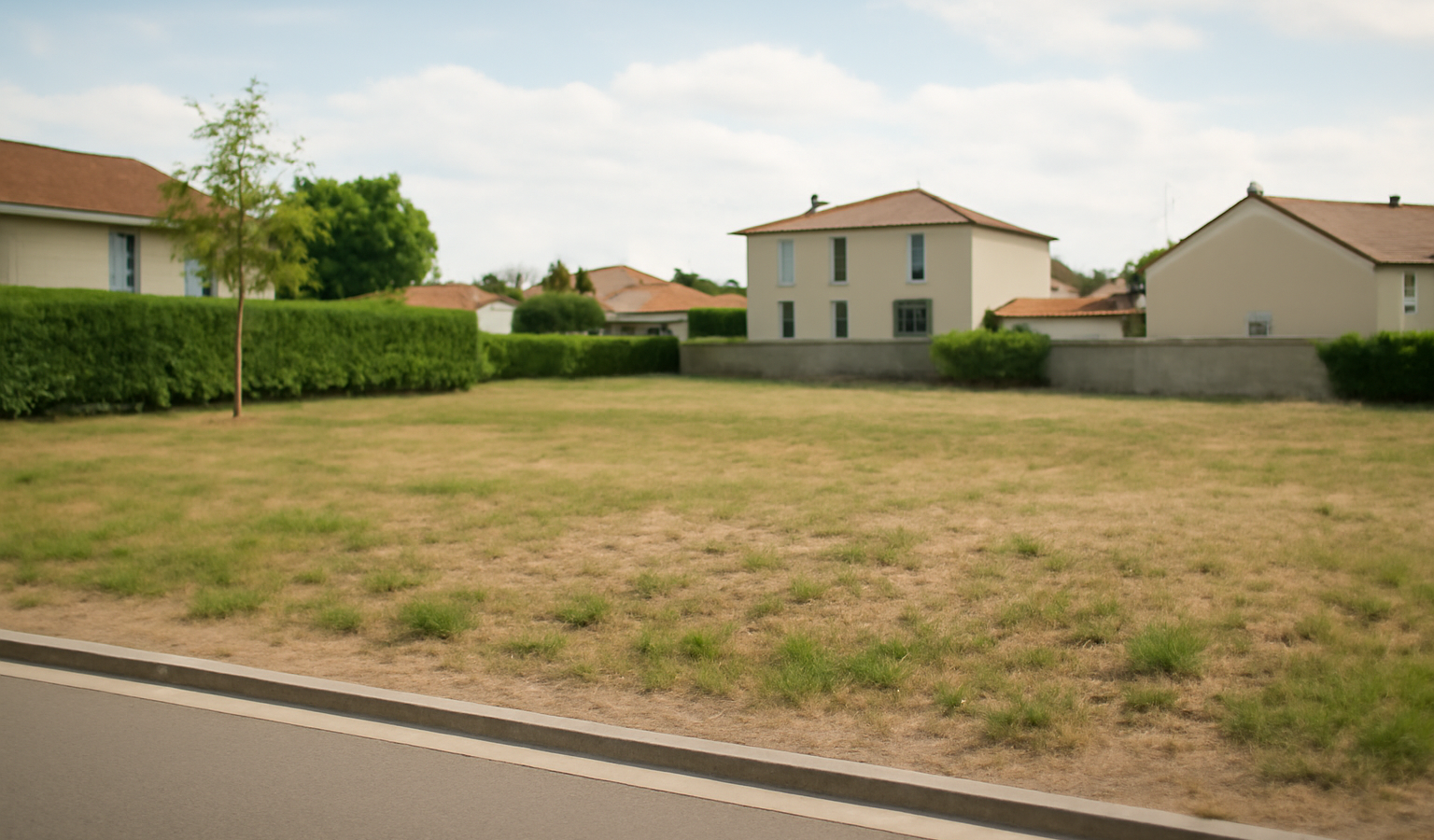 Terrain constructible zone résidentielle calme