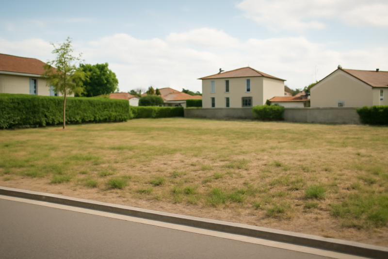 Terrain constructible zone résidentielle calme