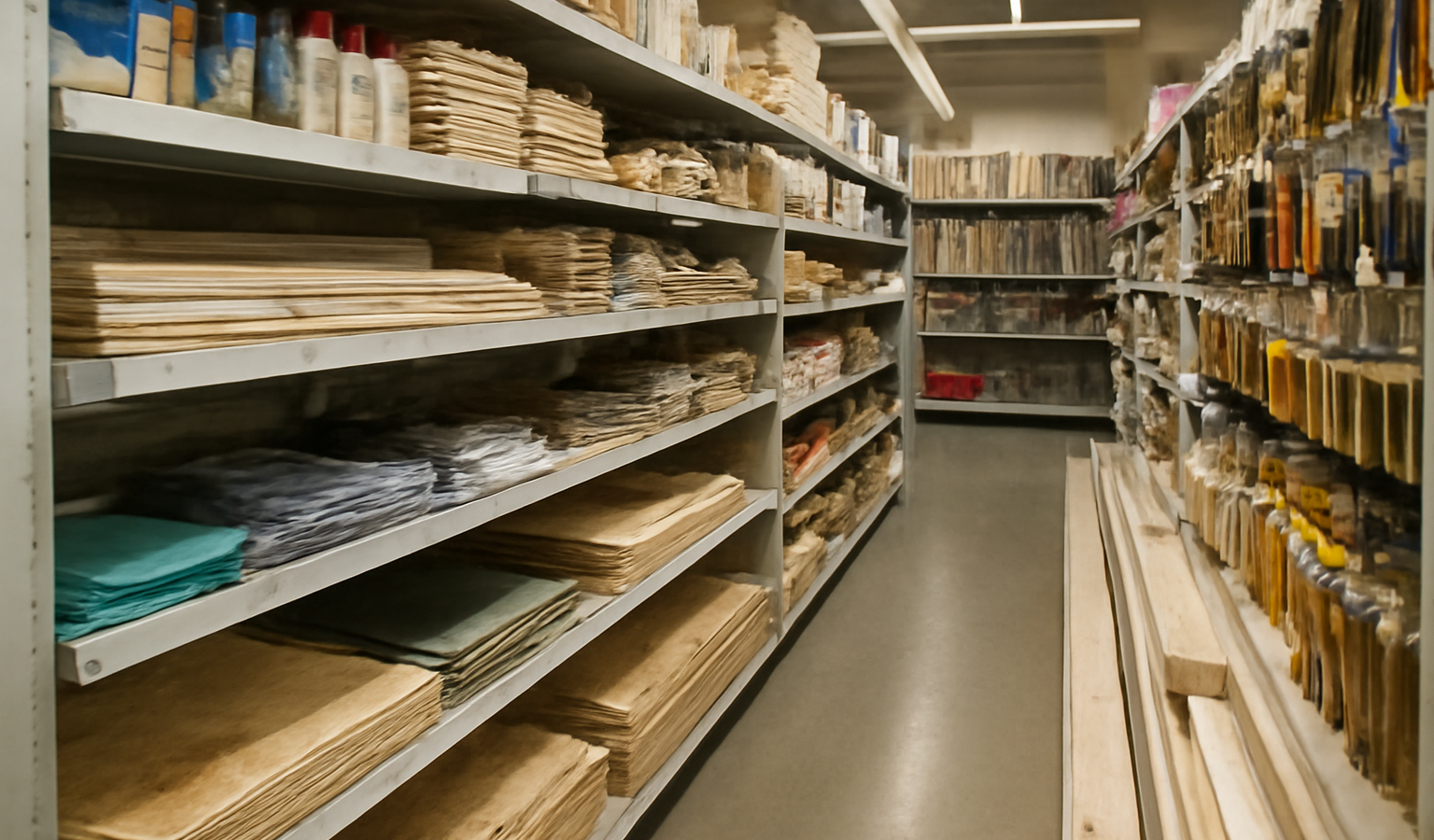 rayon materiaux et outils en magasin