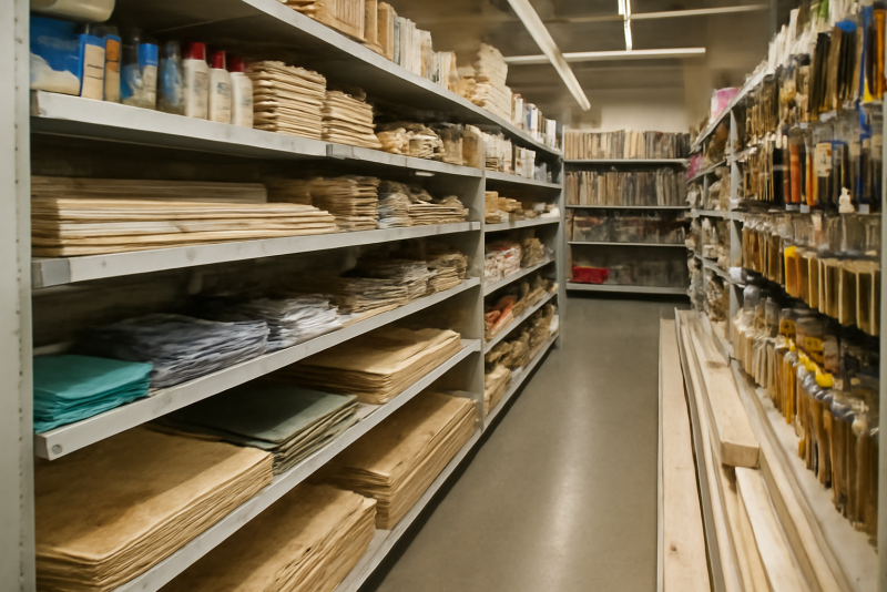 rayon materiaux et outils en magasin
