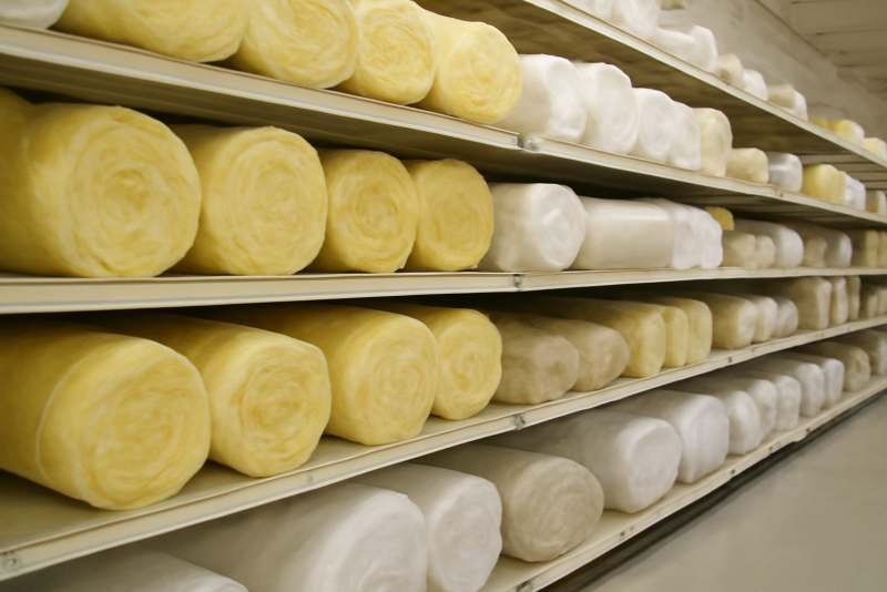 rayon isolants en magasin de bricolage