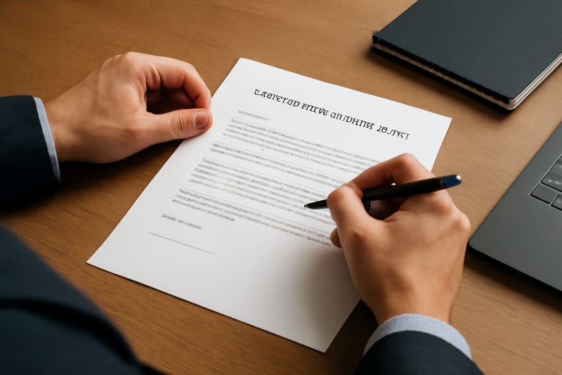 personne signant lettre de recours administratif