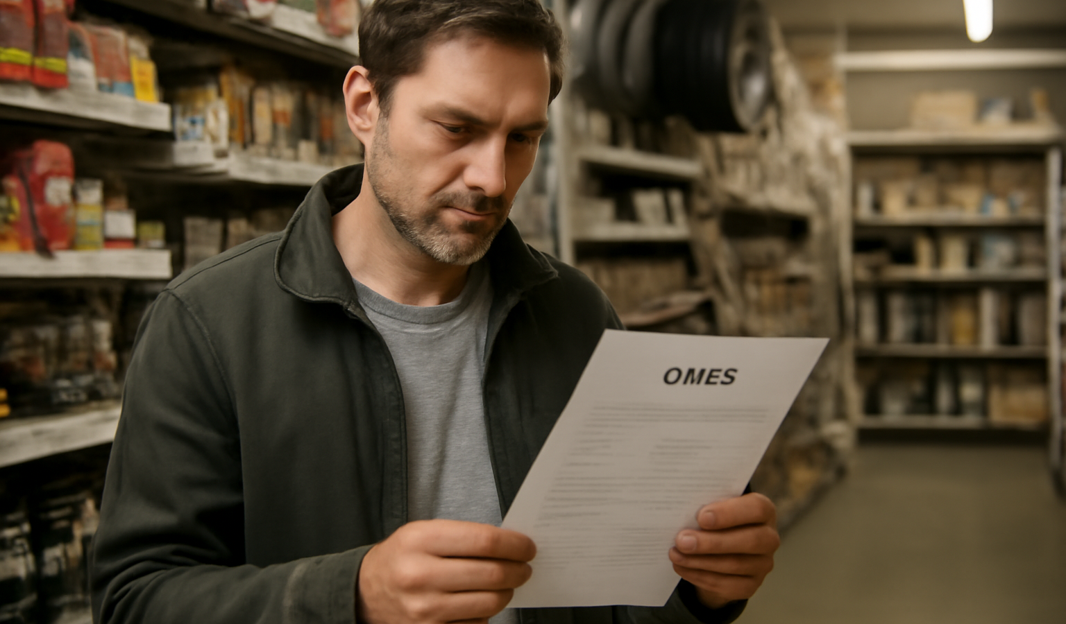 client consultant un devis en magasin de bricolage