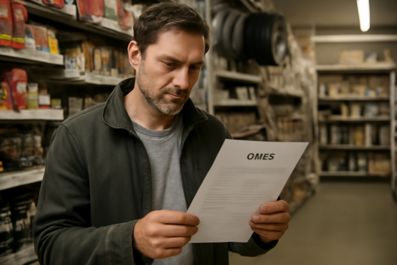 client consultant un devis en magasin de bricolage